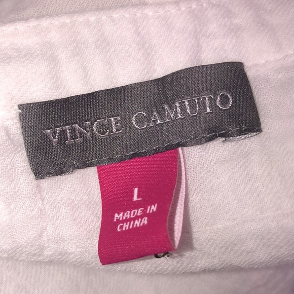Vince Camuto size large white cotton top - Picture 4 of 5